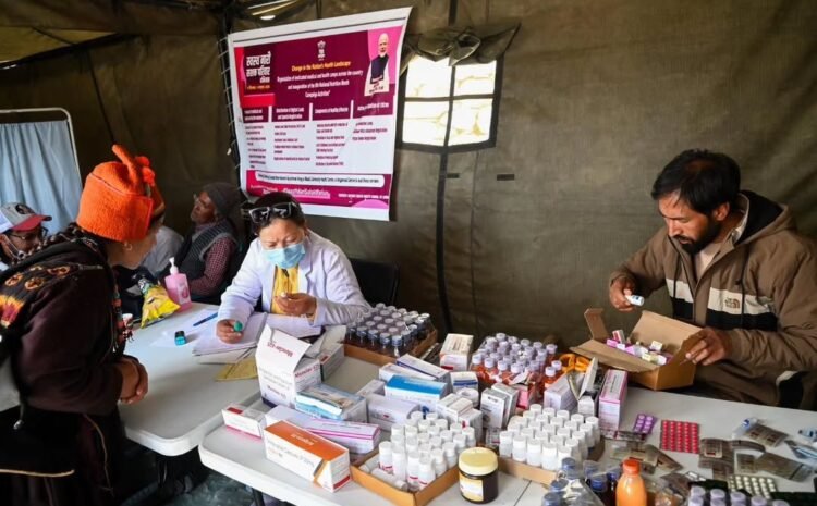  Health Camp Organized at Karsha Gompa During Sacred Holy Relics