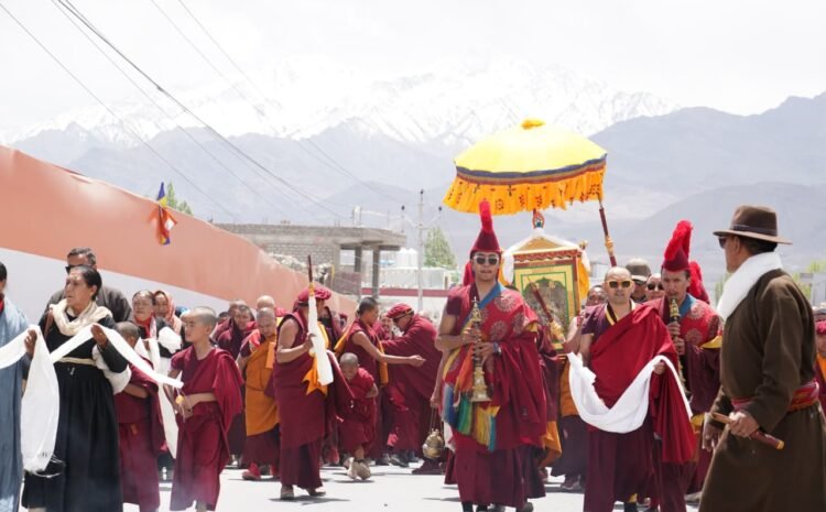  Peace Walk and Bum-sKhor Procession Draws Large Gathering in Choglamsar