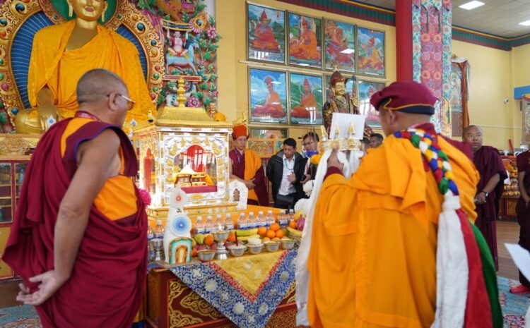  Sacred Holy Buddha Relics Return to Leh, Inspiring Massive Gathering of Monks, Nuns, and Devotees at Dharma centre